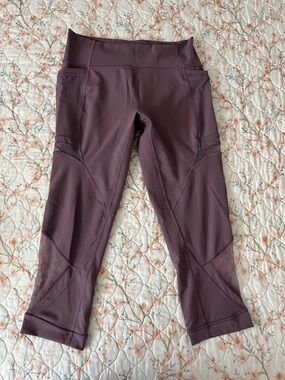 lululemon athletica Plum Purple Cropped Leggings